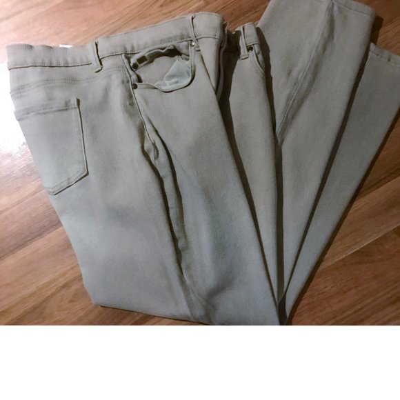 DG By Diane Gilman Beige Stretch Ankle Jeans 14P - Picture 6 of 7